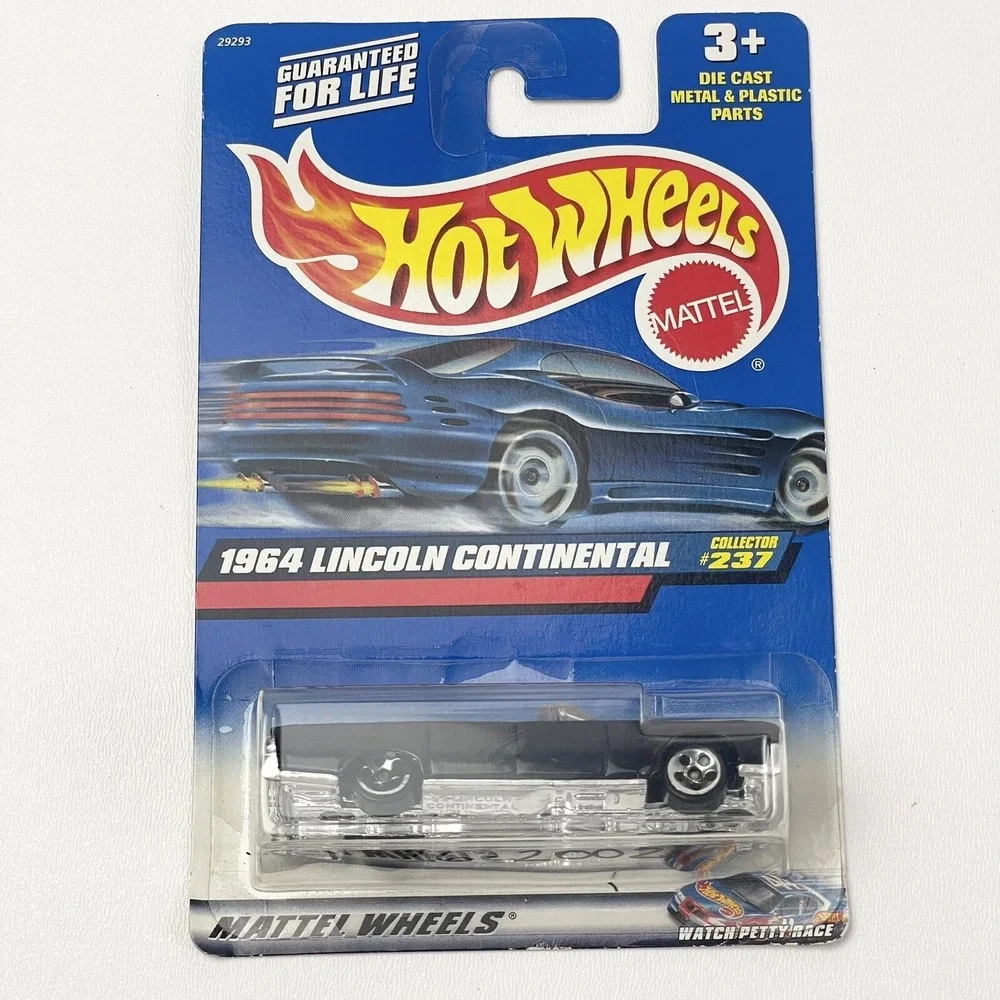 Hot Wheels 1964 Lincoln Continental 237 Black  Mattel Wheels